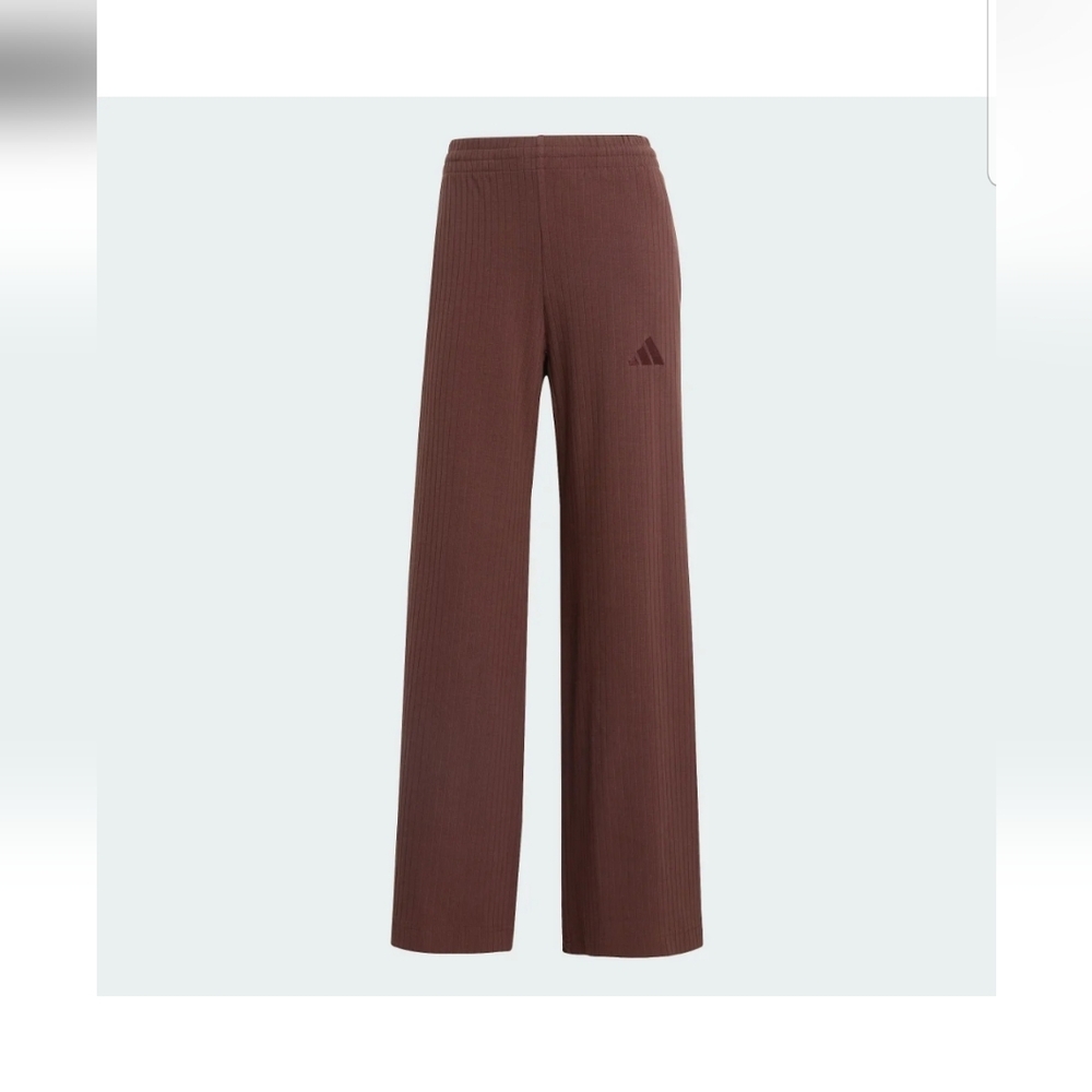 ADIDAS ALL SZN WIDE LEG PANT, BROWN, WOMENS LARGE - Picture 3 of 7